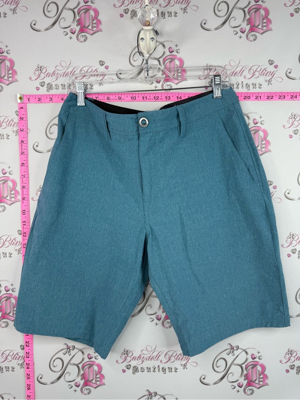 Volcom shorts surf and turf blue Men's Teal Performance Walkshorts